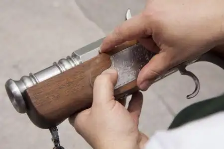 鞭炮炮,手枪,巴法力亚奥地利,颈手枷射击,传统,节日,事件