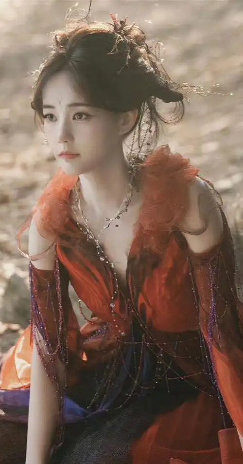 李一桐 纯欲蜘蛛精##李一桐晒狐妖王权篇片场照