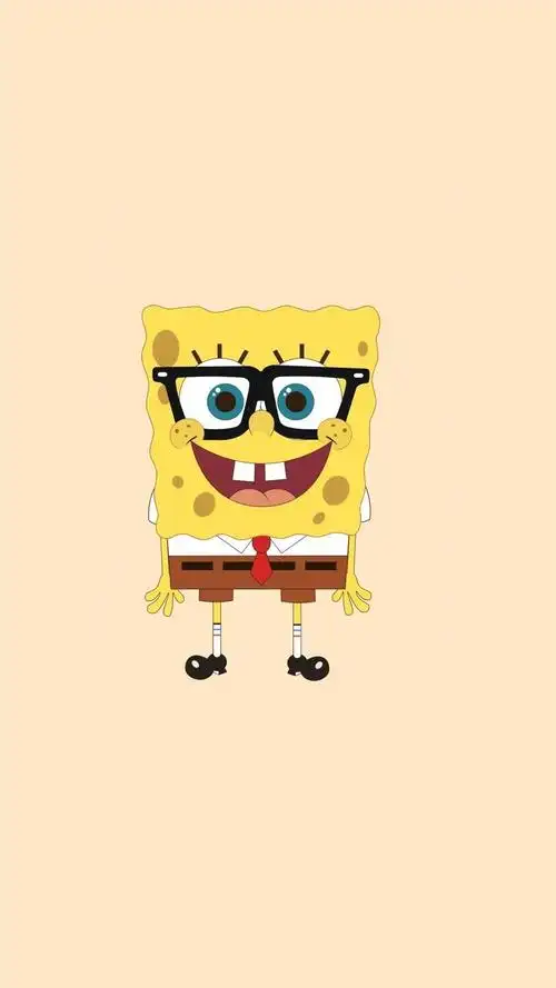 海绵宝宝可爱卡通唯美,高清图片,手机锁屏桌面-壁纸族