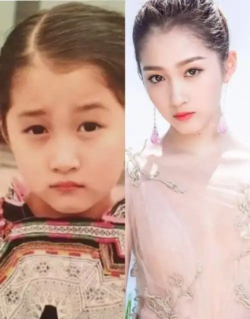 【八卦】女星儿时照片对比,刘亦菲模样未变,她偷偷加表情包,被无情拆
