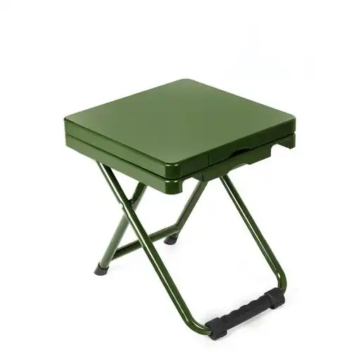 野战士兵折叠椅部队学习凳军迷户外便携折叠凳写字椅子士兵学习椅