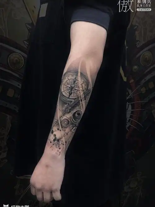 包小臂_纹身图案手稿图片_杨傲的纹身作品集