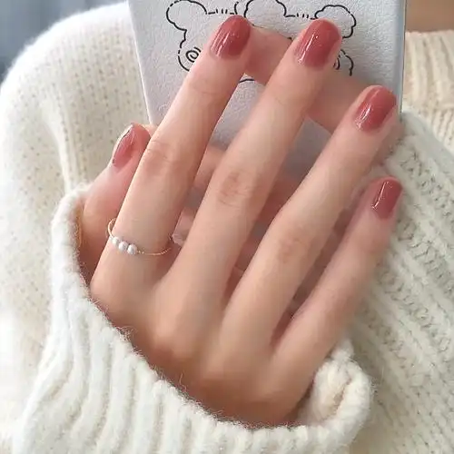 orange指甲油免烤快干持久可剥撕拉2021年新色显白甲油胶