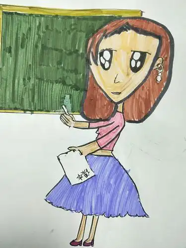 我的老师～四年级作品