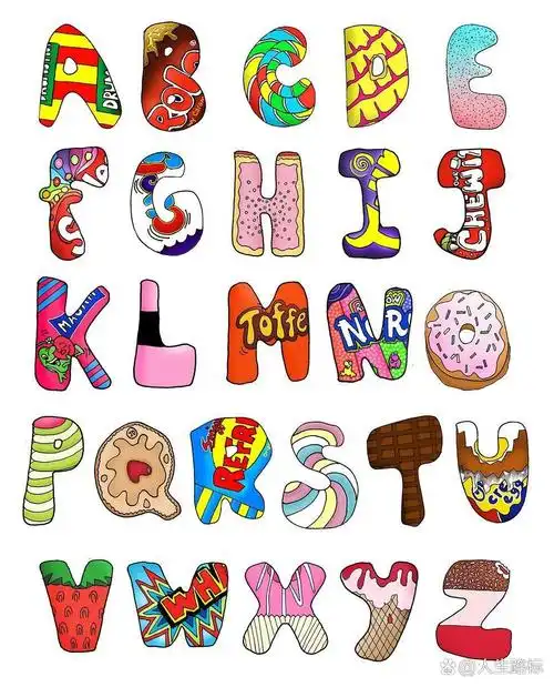 创意美术|字母设计|有趣的字母创意 26个字母还能这么玩