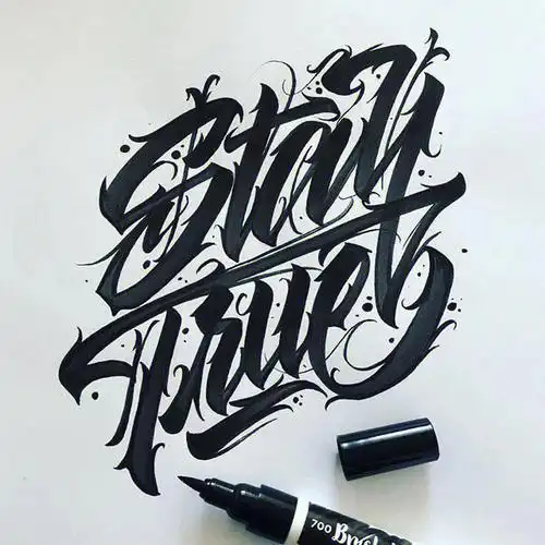 花体字纹啊手稿设计