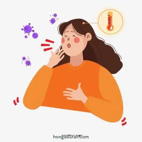 咳嗽发烧的妈妈生病的妈妈简笔画大全