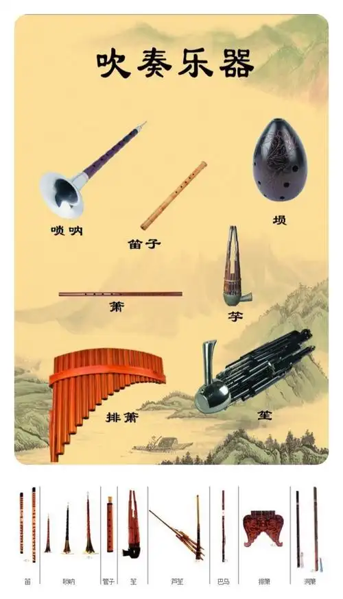 其它 中国民族音乐——吹管乐(上) 写美篇中国吹管乐器有笛,埙,笙箫