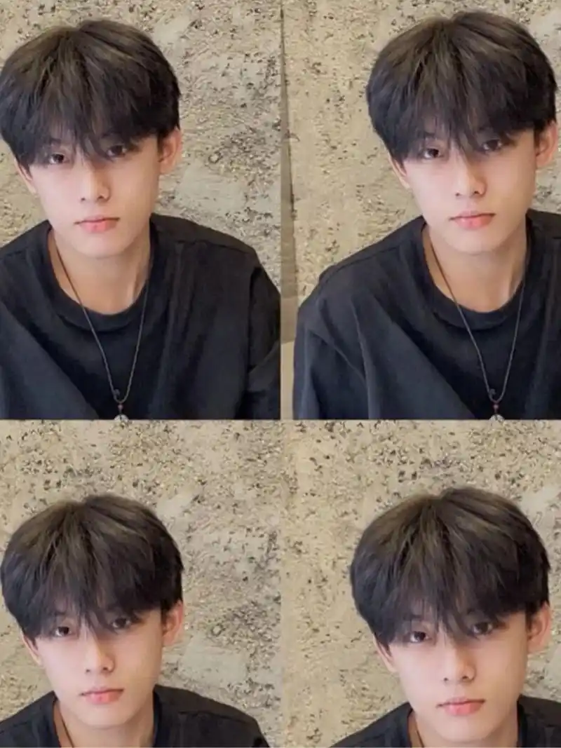 男士发型 男生发型 韩系发型 品白发色 蓬松气垫烫男生发量少 头发