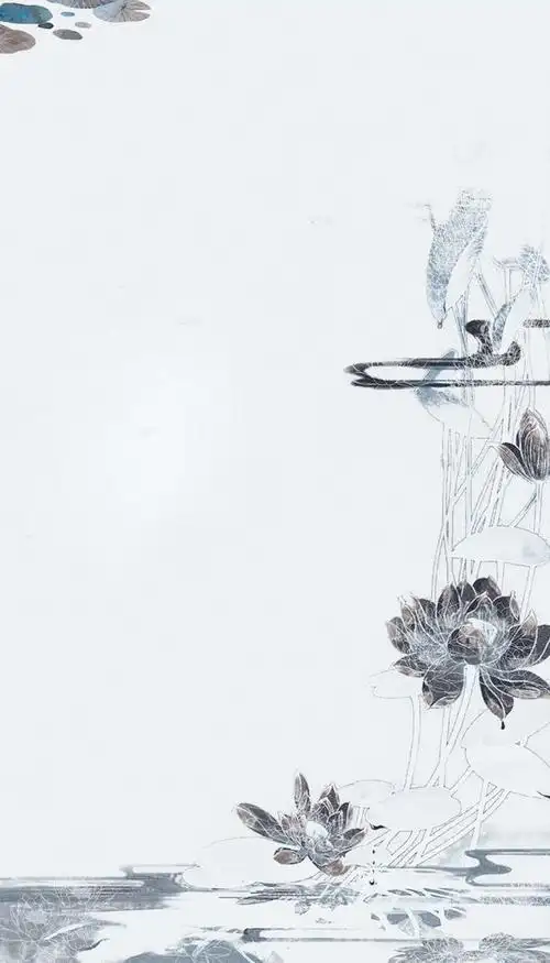 古风/底图/背景/海报/荷花/水墨.汜荩处理去水印.