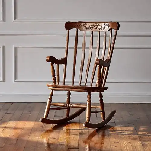 实木摇摇椅逍遥仙躺椅瑶瑶椅子成人午睡懒人老人中老年人阳台摇椅_7折