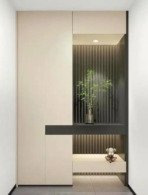 今天来说一下,门口玄关柜,如何设计才能让你的玄关柜子看起来和别人不