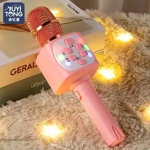 儿童小话筒玩具宝宝卡拉ok唱歌机一体音响男孩无线蓝牙麦克风女孩