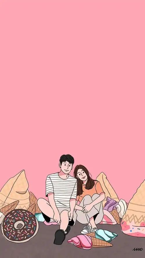 小清新情侣壁纸图源ins ari.nunnunano
