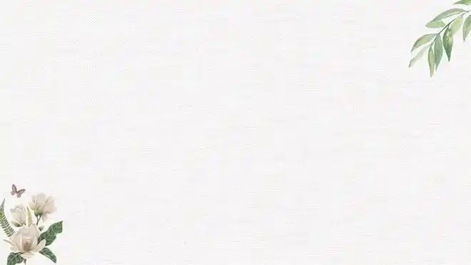 四张淡雅文艺花卉ppt背景图片