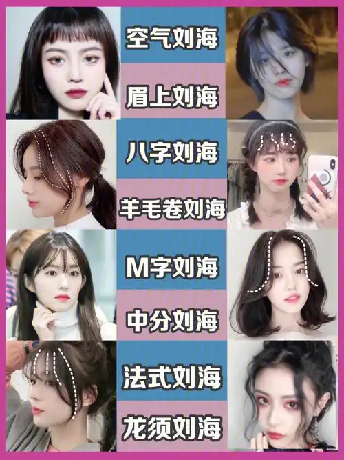 小清新爆款刘海发型大全集修饰脸型