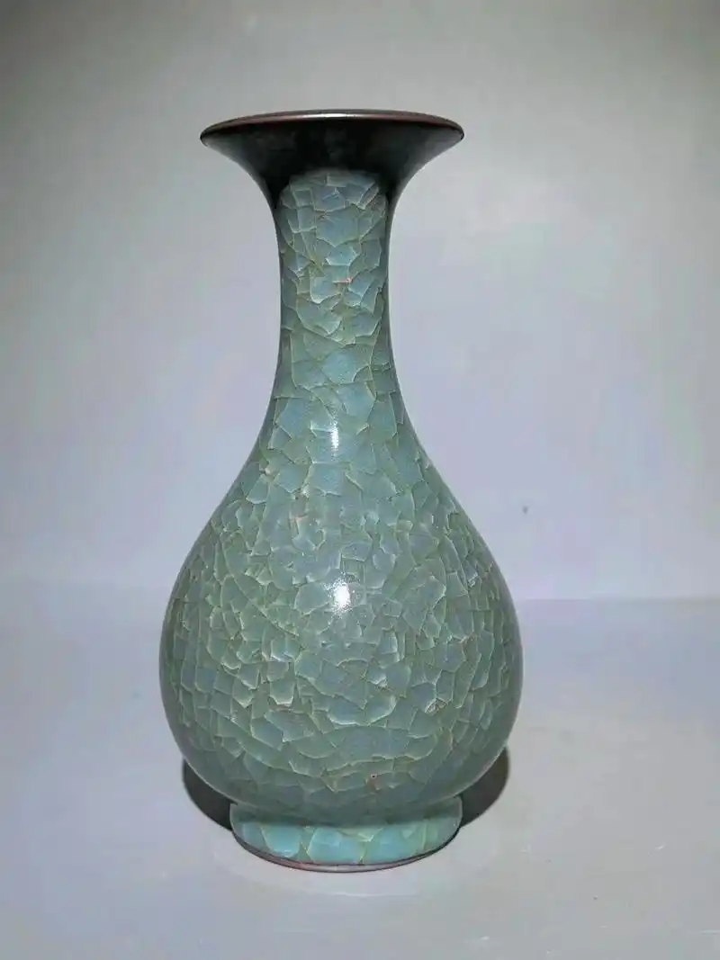 宋官窑冰裂纹玉壶春瓶 - 抖音