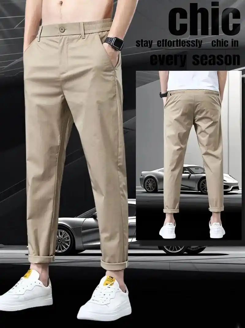 罗蒙夏季薄款休闲裤,版型帅气