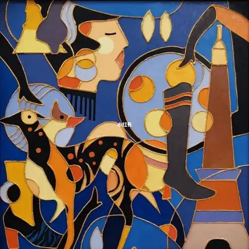 综合材料装饰画沥粉