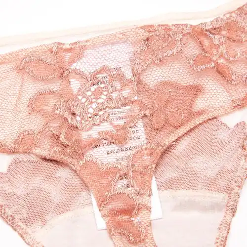 la perla女士品牌内裤sexy town系列纯色经典款舒适网纱丁字裤