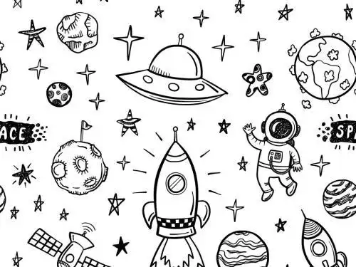 宇宙 简笔画