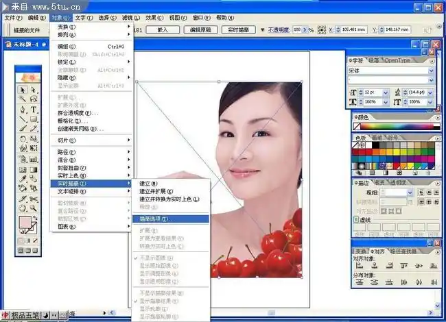 简单方法将ai中如何把位图转换为矢量图-illustrator教程-百图汇设计