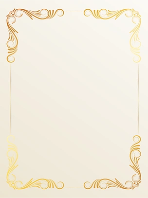 欧式古典花纹边框金色装饰底纹纹理尺量背景
