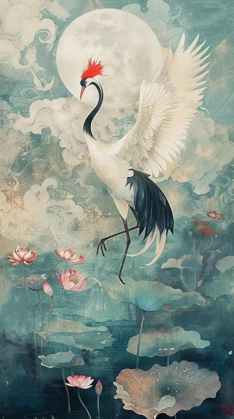 您喜欢这几张千年仙鹤经典版手机壁纸图片吗?请你点开神图壁纸 - 抖音
