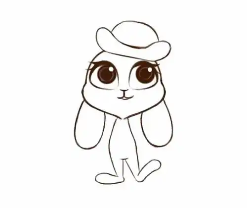 【简笔054期】三分钟教你画《疯狂动物城》兔子朱迪