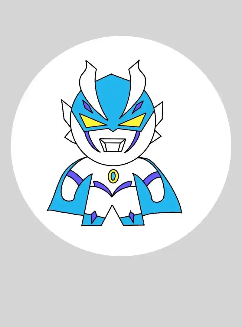 奥特曼简笔画 #儿童画 #儿童简笔画 #创意儿童画 #赛罗奥特曼