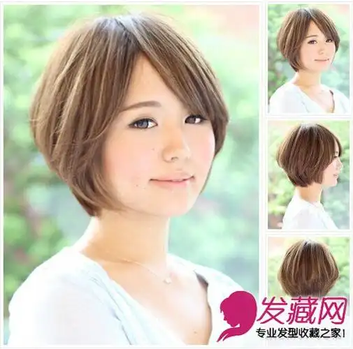 圆脸如何变瓜子脸9款人气短发简单碎发造型4