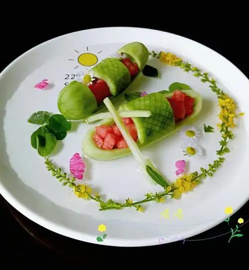 淡淡小小厨做的爱上下厨房(蔬菜盘饰拼盘摆盘)