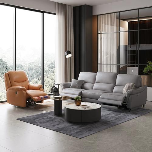 芝华仕头等舱真皮单人沙发客厅家用太空舱可躺椅休闲现代简约1165