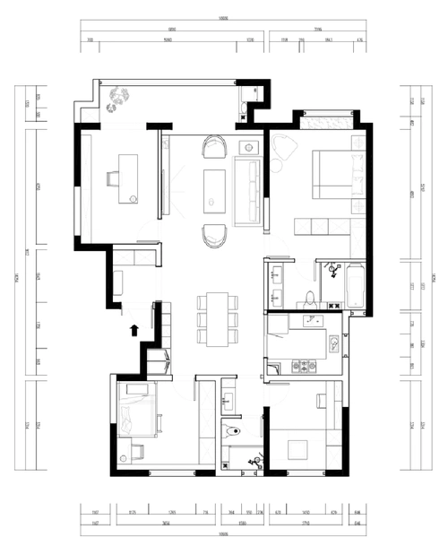 144平米四室两厅