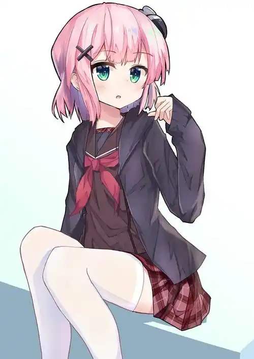 ふとももんも|はえもり的水手服jk短裙少女插画图片