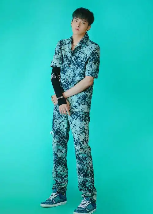 吴亦凡出席lv春夏21男装秀 彰显潮酷个性_玩偶