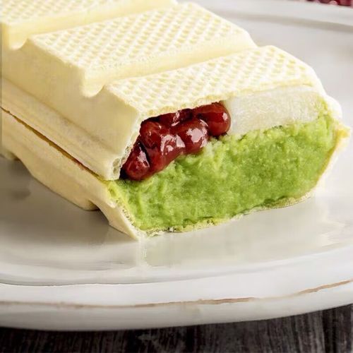 oimg礼拜天大东北方糕红豆草莓哈密瓜口味糯米夹心雪糕 红豆糯米方糕