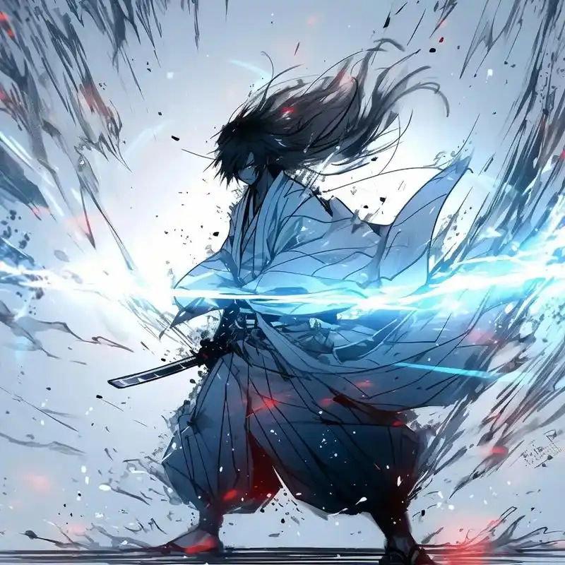 水墨风插画古风武侠人物头像,让我们一起侠客江湖之中#动漫头像和壁纸