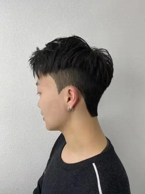 男生圆脸国字脸适合的发型