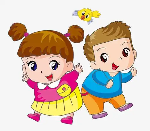卡通男孩女孩