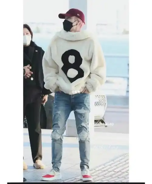 amiri张艺兴同款牛仔裤