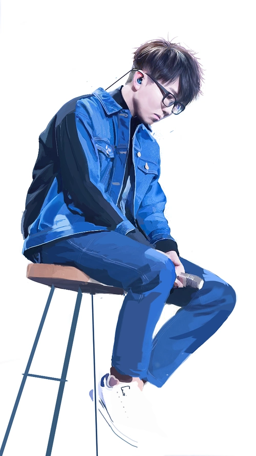 sketchbook手绘人物毛不易