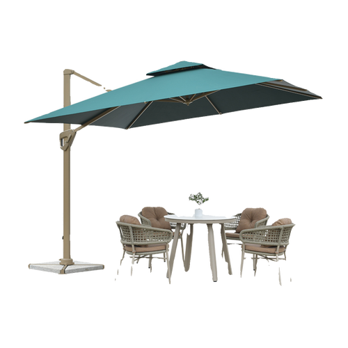 帝轩户外遮阳庭院别墅罗马伞室外露天外摆奶茶店商用伞花园太阳伞 -