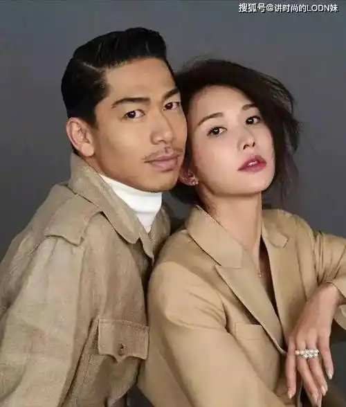 原创林志玲与老公穿卡其色情侣装出镜时尚感十足又飒又酷好养眼