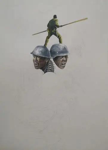 电影《八佰》,马克笔手绘