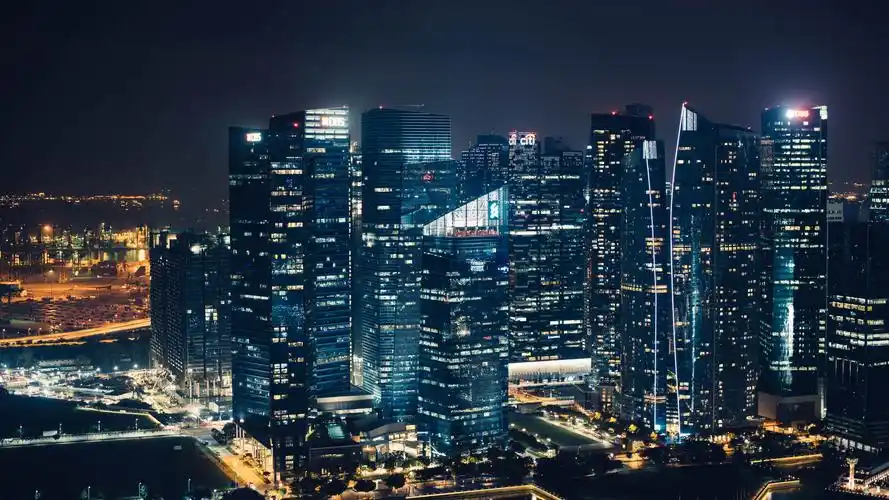 电脑壁纸 人文 城市夜景 大都市的城市风光