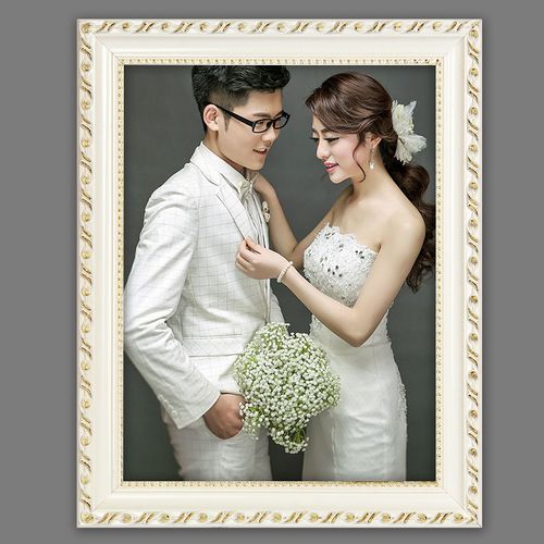 相框挂墙欧式大实木画框外框16 20 24 28 36寸婚纱照洗照片加相框
