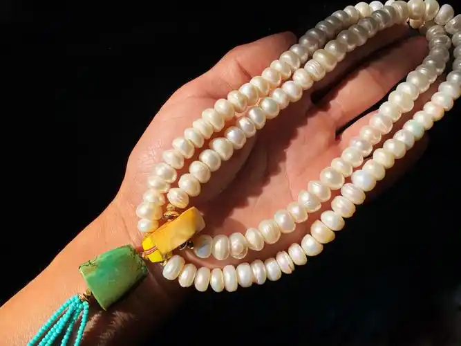 108颗老珍珠念珠