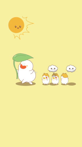 【壁纸x屁屁云x屁屁鸭】最近可爱上身,太阳都格外黏人