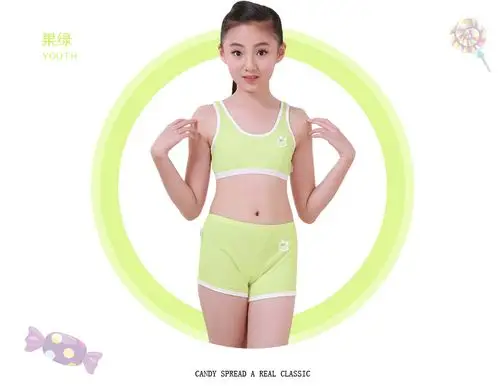 森之鼓儿童莫代尔内裤女童平角短裤6色盒装0